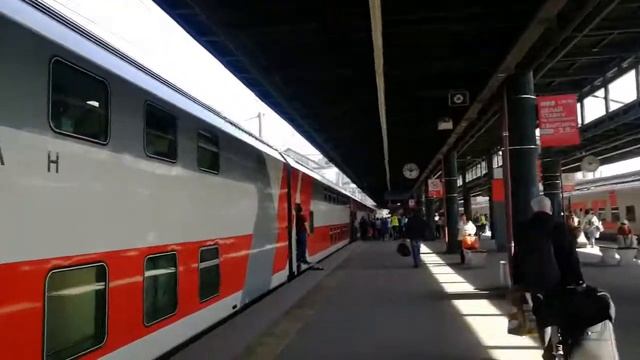 Приехали в Петербург на Ладожский вокзал/ Выходим! Конечная. РЖД. смотреть онлайн