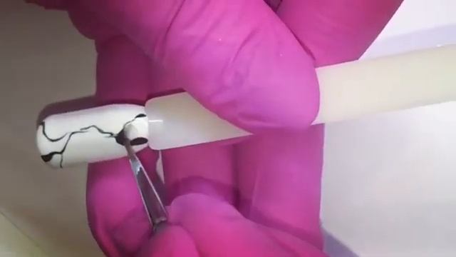 Как сделать мраморные ногти Смотри самый быстрый способ смотреть онлайн