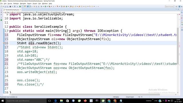 What is Deserialization in Java ? смотреть онлайн
