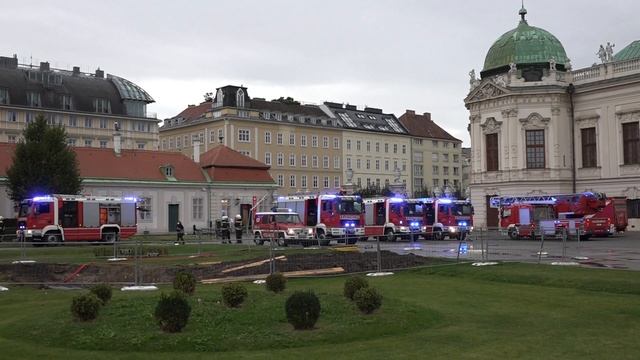 Feuerwehreinsatz im Schloss Belvedere Wien смотреть онлайн