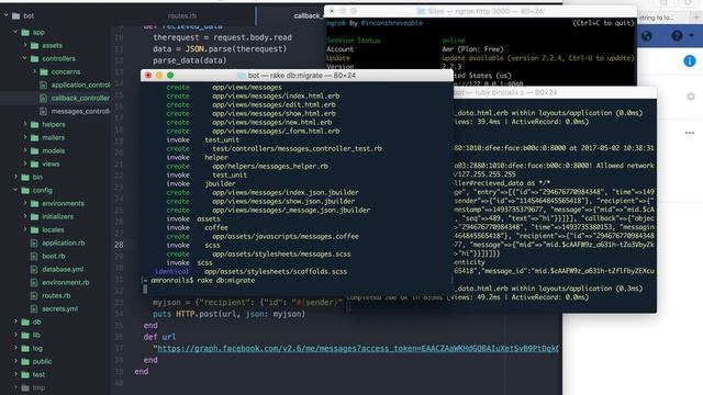 Building a Messenger Bot with Ruby on Rails P.3 смотреть онлайн