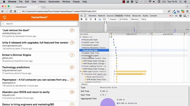 Chrome Developer Tools Timeline смотреть онлайн