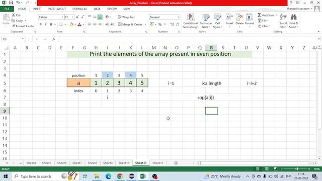 Print Array Element Present On Even Position In Java смотреть онлайн