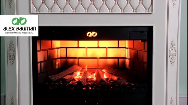 Электрокамин Bergamo с эффектом живого огня, очаг с паром Электрокамины смотреть онлайн