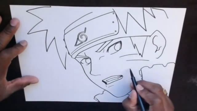 Как нарисовать наруто? How to draw Naruto? смотреть онлайн