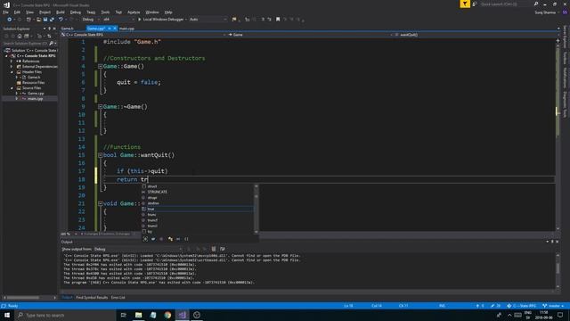 C++ Game Development 2 | State RPG 04 | Making the GAME class! смотреть онлайн