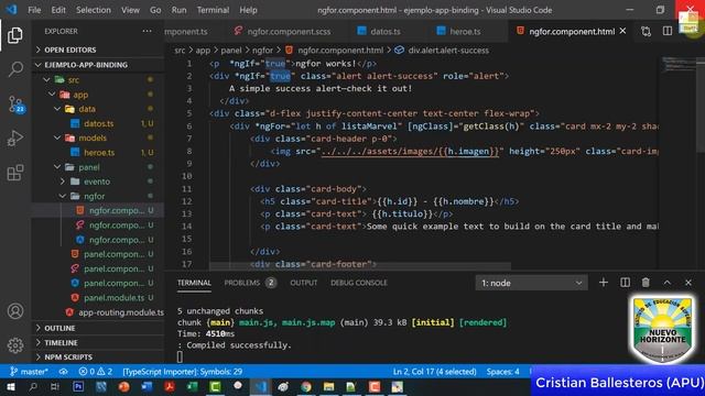 10-ngIf en Angular - ejemplo de uso - modal con bootstrap PARTE 1/3 смотреть онлайн