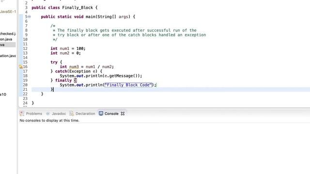 00084 Finally Block: Learn How to Code The Complete Core Java Programming Course смотреть онлайн