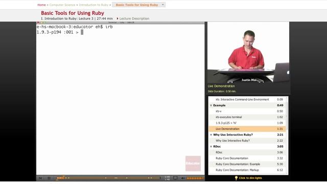 Ruby: Basic Tools for Using Ruby смотреть онлайн