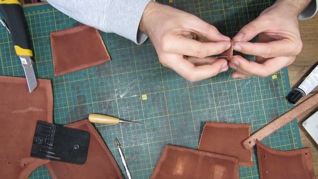 Сумка подвес для инструмента из кожи своими руками Выкройка Handmade leather tool bag Pattern PDF смотреть онлайн