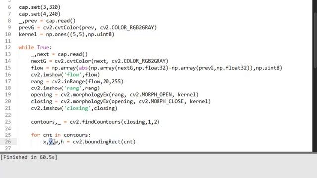 OpenCV + Python: Detección de Movimiento (Motion Detection) - Tutorial смотреть онлайн