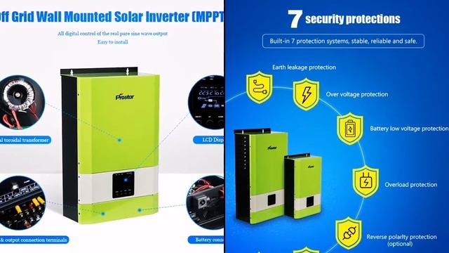 Prostar PSW6K-Pro 48v 6000 watt pure sine wave inverter for living off grid смотреть онлайн