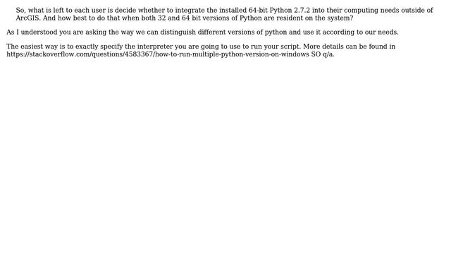 SP1 for ArcGIS 10.1 has extension for 64-bit Python for background geoprocessing -- implications... смотреть онлайн