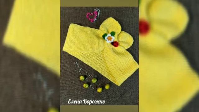 Повязка "Солоха" спицами. Мои работы смотреть онлайн