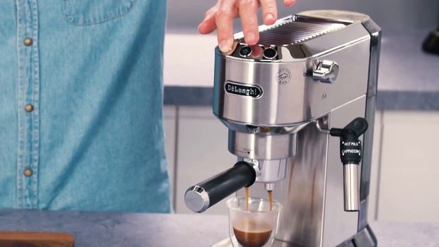 Программирование напитков в рожковой кофеварке Dedica от De'Longhi.