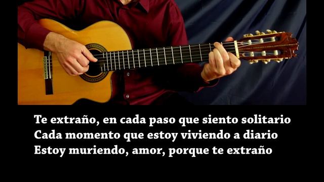 🎤 Karaoke TE EXTRAÑO 🎸 En Guitarra Letra Armando Manzanero смотреть онлайн
