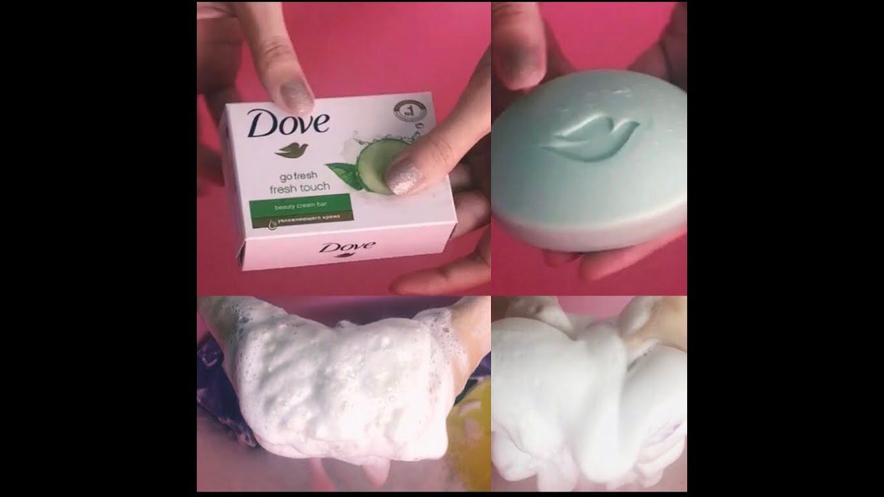 ASMRsoap Dovesqueezing Sponges