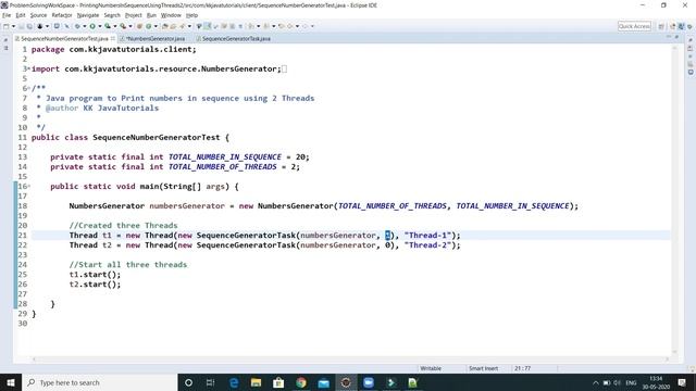 Print Even and Odd Numbers Using 2 Threads in Java?||multi Threading java program interview questio смотреть онлайн