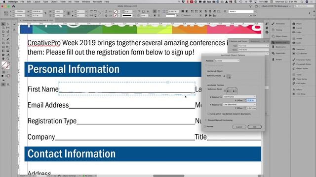 InDesign How-To: Create Anchored Form Fields (Video Tutorial) смотреть онлайн