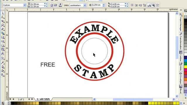 How to Design Stamps using CorelDRAW смотреть онлайн