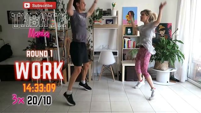 HOME Workout 6 X Tabata 20/10 Bodyweight - Shred Couple Workout By TABATAMANIA