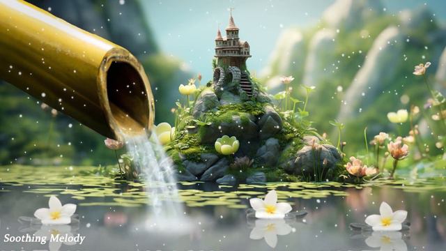 🍀Beautiful Relaxing Piano 🎹 Deep Sleeping Music - Water Sound, Meditation Music♬ смотреть онлайн