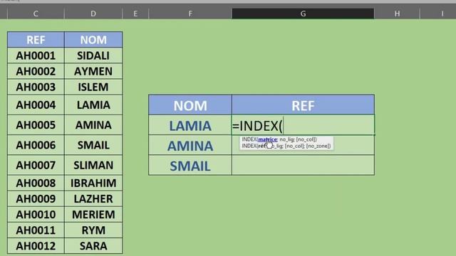 حل مشكلة البحث على يسار valeur cherchée في الدالة recherche v ✅ смотреть онлайн