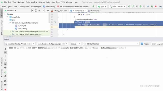 Kotlin Flow Context Preservation(flowOn) + Exception Handling(catch) | CheezyCode - Hindi смотреть онлайн