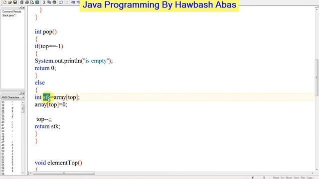 Implement Stack by array (Kurdish Datastructure in Java By Hawbash)...Part23 смотреть онлайн