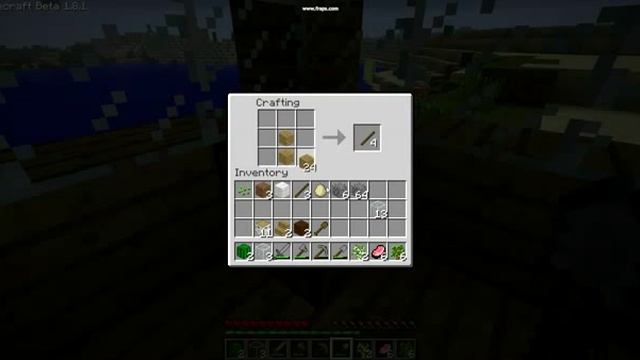 Как сделать палки в майнкрафт смотреть онлайн