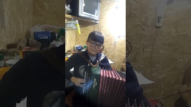 Бежит река (А кавалеров мне вполне хватает) на гармони смотреть онлайн