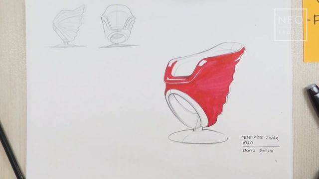 TENERIDE 1970 Chair | Industrial & Product Design Sketching смотреть онлайн