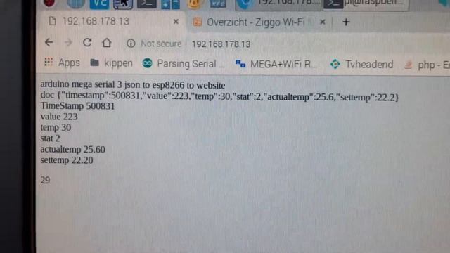 Arduino ESP8266 Serial JSON смотреть онлайн