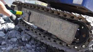 Хана Ленивцу(( Замена "ленивца" колеса на экскаваторе своими руками, экстремальный ремонт