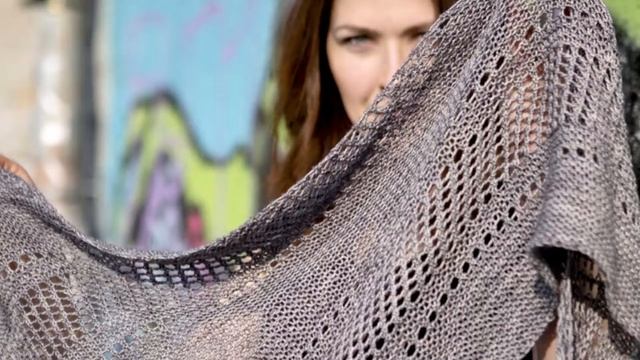 Скандинавский платок. Модели платка. Как вязать. смотреть онлайн