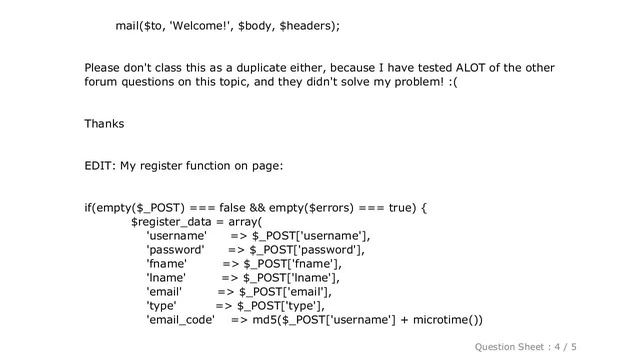 HTML : PHP mail() Not Functioning смотреть онлайн