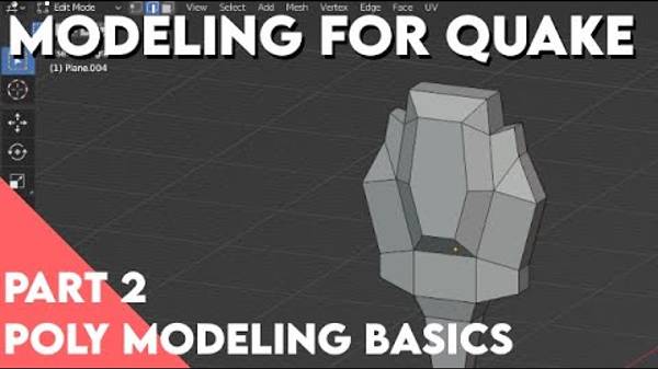 Modeling for Quake - Part 2 - Poly Modeling Basics смотреть онлайн