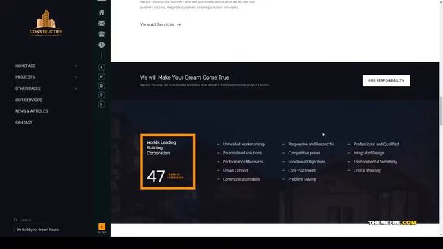 Akari Construction WordPress Theme construction wp handyman смотреть онлайн