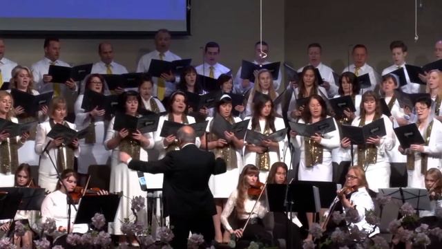 Бог, Ты - моя сила и скала - хор и оркестр "Светлый миг" смотреть онлайн