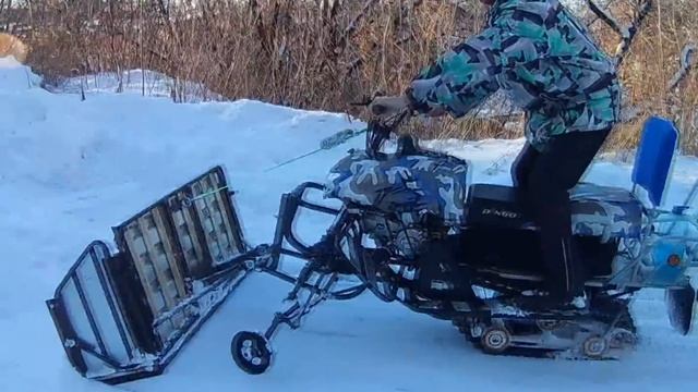 Снегоход Динго - 125 с Отвалом смотреть онлайн