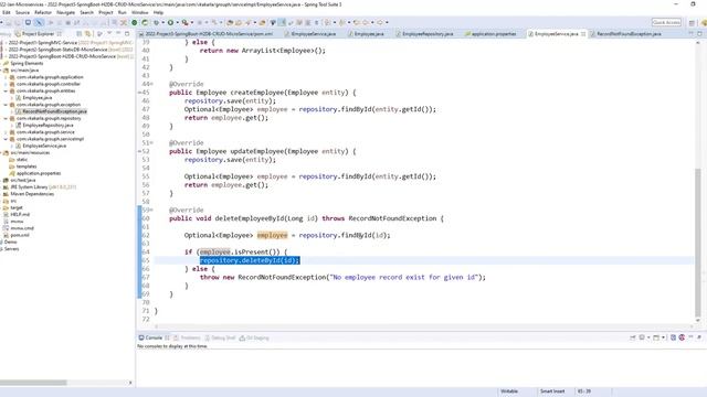 Class3 : SpringBoot + Spring Data + JPA + H2 DB CRUD Operations With Open API смотреть онлайн
