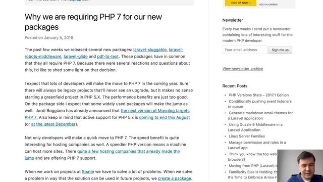 (Why) Should you support *latest* PHP version? смотреть онлайн