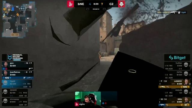 ЭПИК МАТЧ! G2 VS BAD NEWS EAGLES | PGL Major Antwerp 2022 Europe RMR B| Лучшие моменты | Csgo