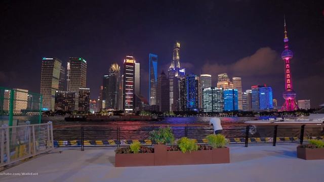 Shanghai North Bund Walking Tour, the Coolest Riverside View of China | 4K HDR смотреть онлайн