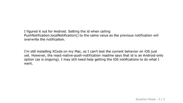 iOS : Delete previous notification(s) using react-native-push-notification смотреть онлайн