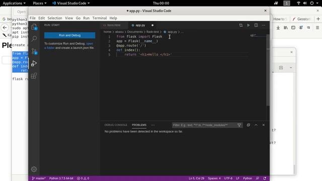 Flask 1 Flask Web App in Less than 5 Mins смотреть онлайн