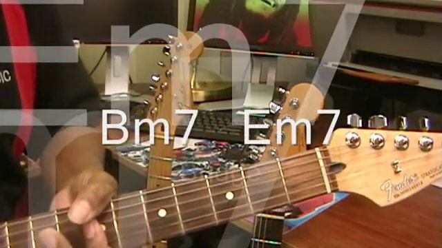 JAMMIN' Bob Marley Electric Guitar Play Along Cover + Chords Jamming @EricBlackmonGuitar смотреть онлайн