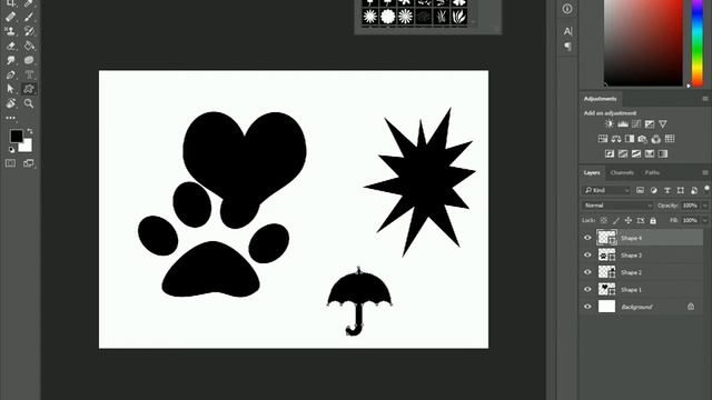 Custom shape tool in Photoshop - Hindi / Urdu смотреть онлайн