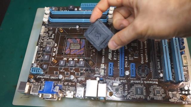 Замена сокета LGA 1155 на материнской плате Asus Z77-A смотреть онлайн