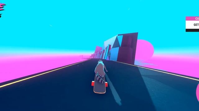 Tanuki Sunset - Gameplay (third-person longboard-skating game) смотреть онлайн